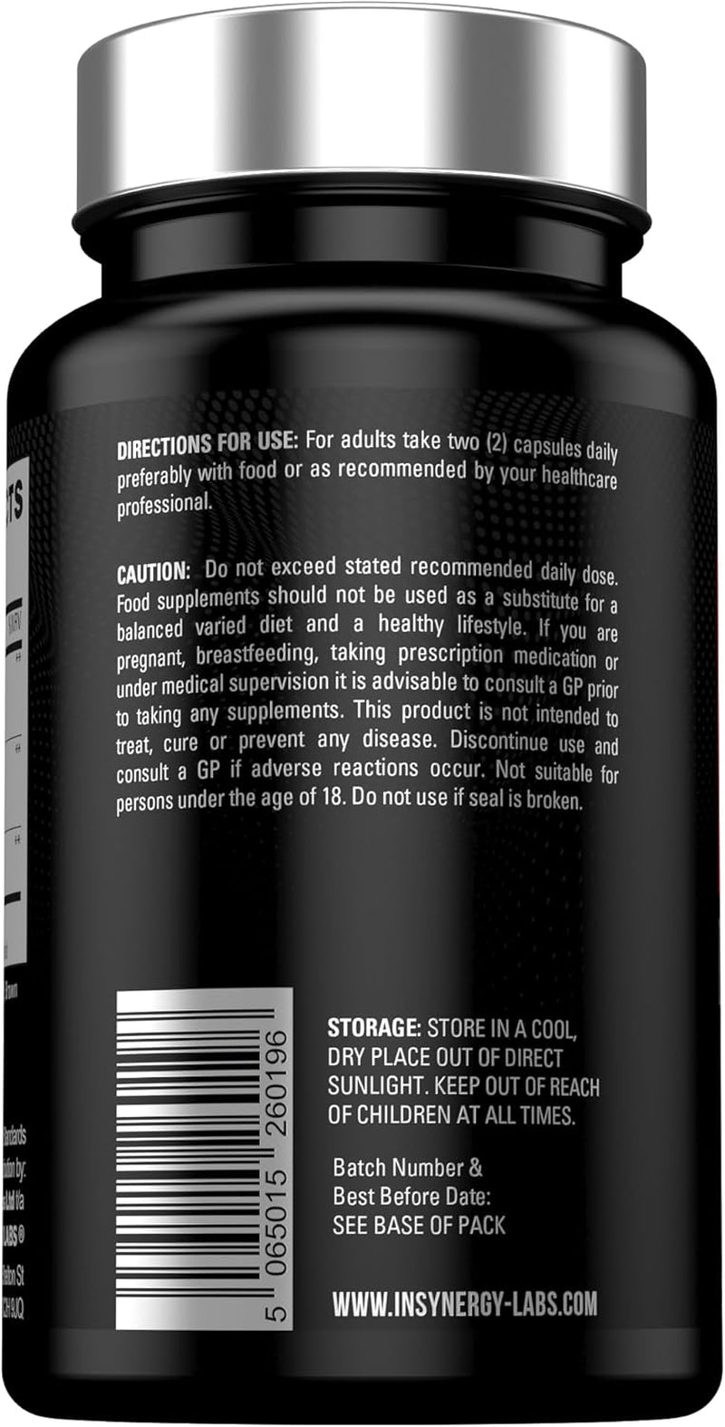Ultra Premium 40,000MG Organic Black Maca with Ashwagandha - Maca Root Powder for Men 60 Vegan Capsules